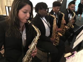 playing musical instruments