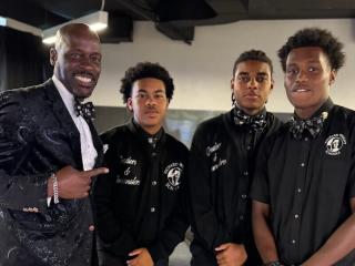 Dr. Benton, RWS Principal, with Young Leaders