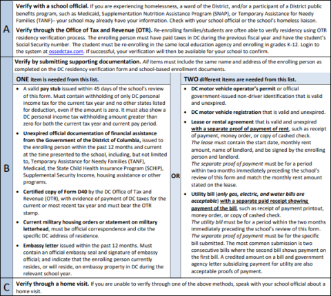 Residency Requirements Residency Requirements